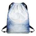 Halloween Moonlight Print Drawstring Backpack