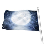 Halloween Moonlight Print Flag