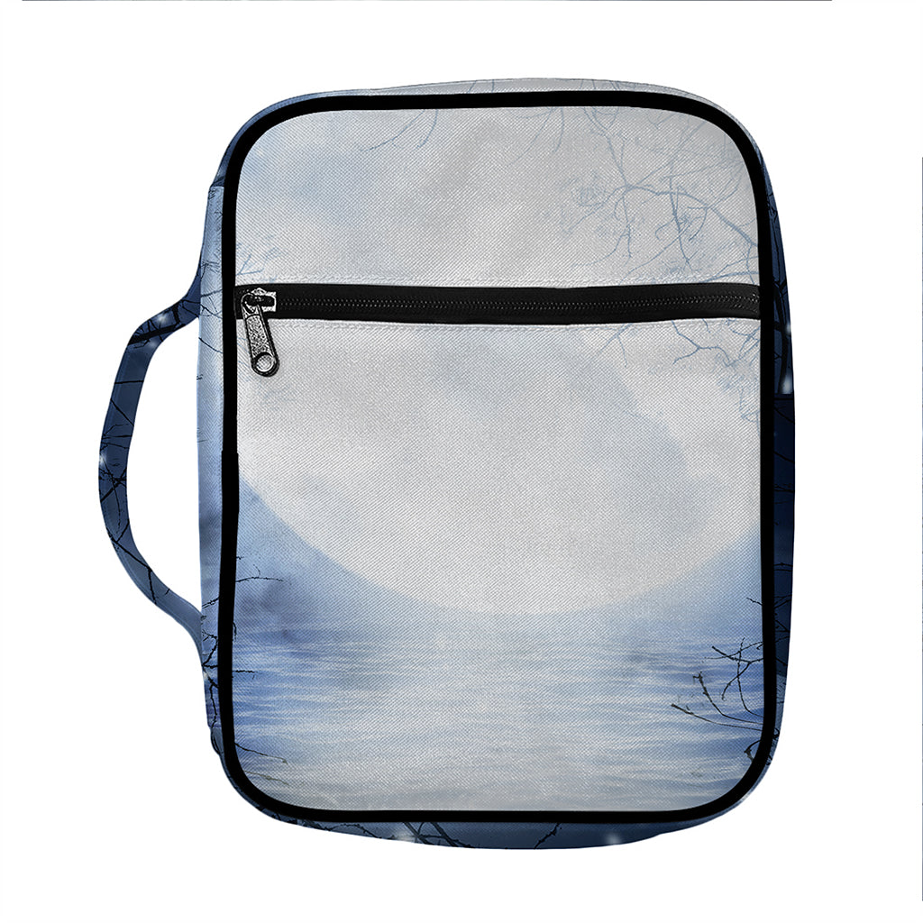 Halloween Moonlight Print Front Pocket Bible Bag
