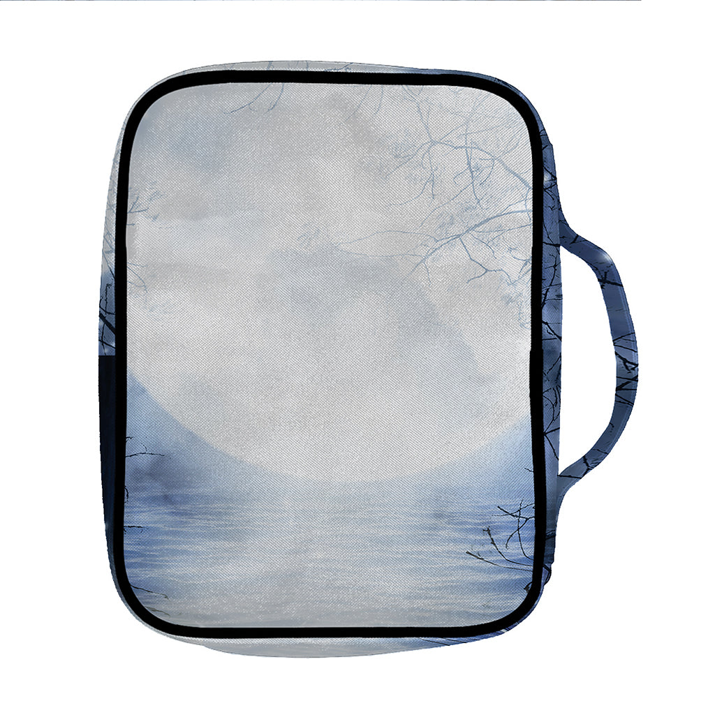 Halloween Moonlight Print Front Pocket Bible Bag