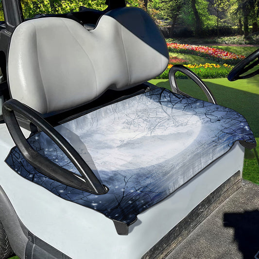 Halloween Moonlight Print Golf Cart Seat Cover