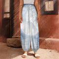 Halloween Moonlight Print Harem Pants