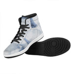 Halloween Moonlight Print High Top Leather Sneakers