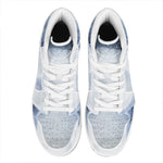 Halloween Moonlight Print High Top Leather Sneakers