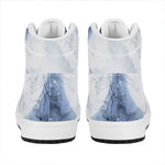 Halloween Moonlight Print High Top Leather Sneakers