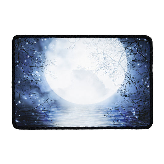 Halloween Moonlight Print Kitchen Mat