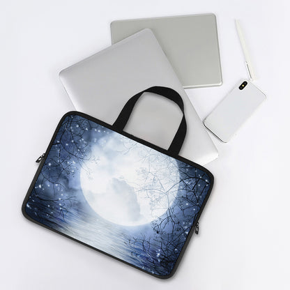 Halloween Moonlight Print Laptop Sleeve With Handle