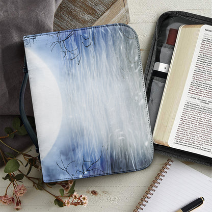 Halloween Moonlight Print Leather Bible Cover
