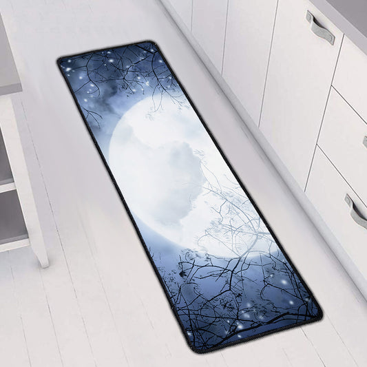 Halloween Moonlight Print Long Kitchen Mat