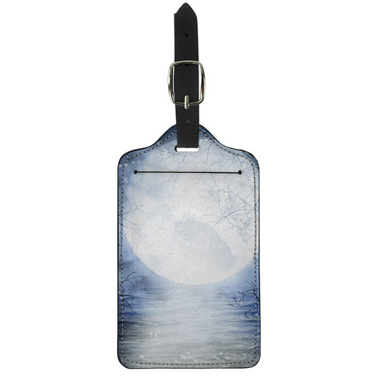 Halloween Moonlight Print Luggage Tag