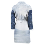 Halloween Moonlight Print Men's Bathrobe