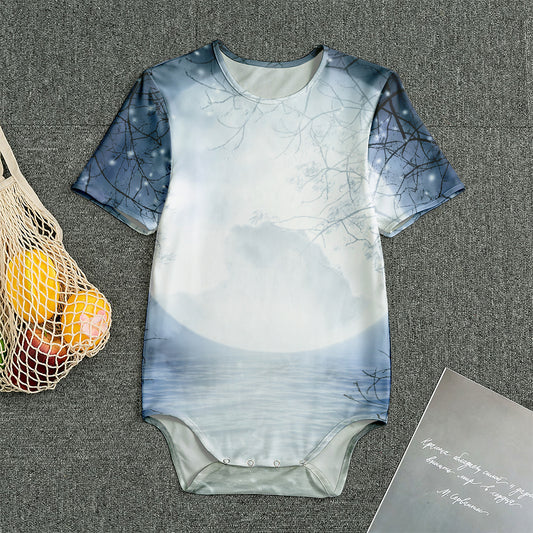 Halloween Moonlight Print Men's Bodysuit