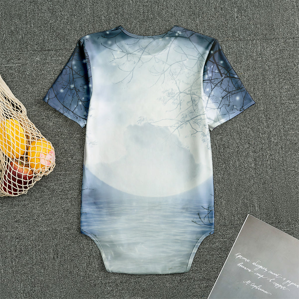 Halloween Moonlight Print Men's Bodysuit