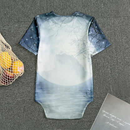Halloween Moonlight Print Men's Bodysuit