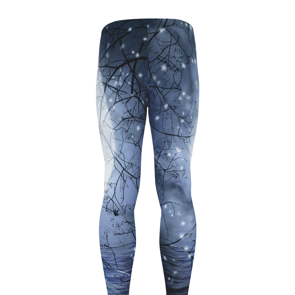 Halloween Moonlight Print Men's leggings