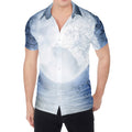 Halloween Moonlight Print Men's Shirt