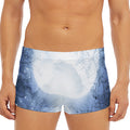Halloween Moonlight Print Men's Short Boxer Briefs