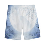 Halloween Moonlight Print Men's Sports Shorts