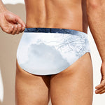 Halloween Moonlight Print Men's Swim Briefs