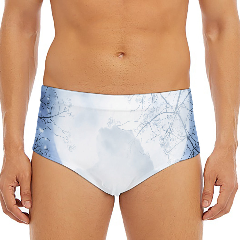 Halloween Moonlight Print Men's Triangle Swim Briefs