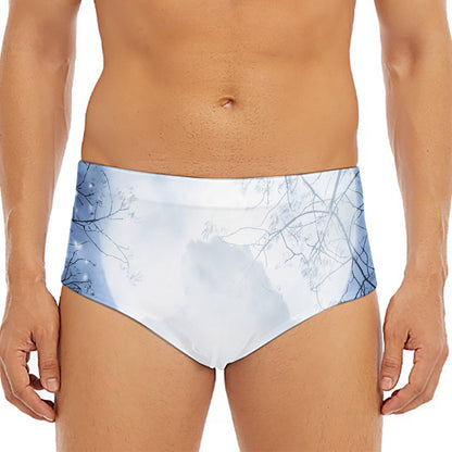 Halloween Moonlight Print Men's Triangle Swim Briefs