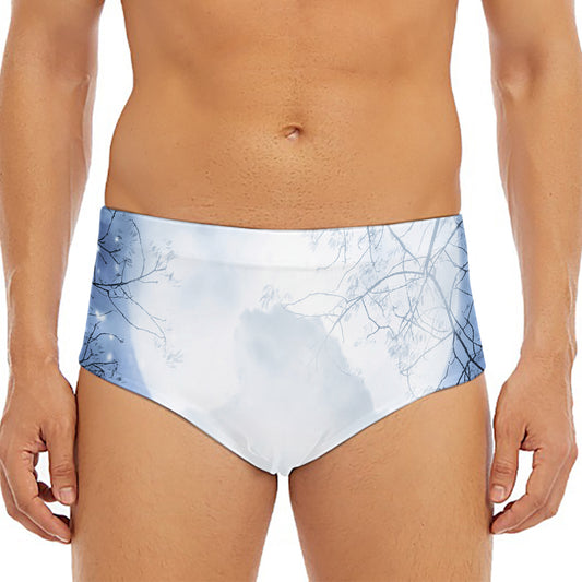 Halloween Moonlight Print Men's Triangle Swim Briefs