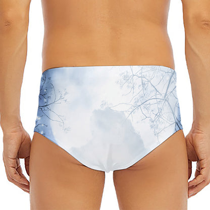 Halloween Moonlight Print Men's Triangle Swim Briefs