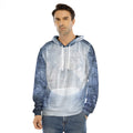 Halloween Moonlight Print Men's Velvet Pullover Hoodie