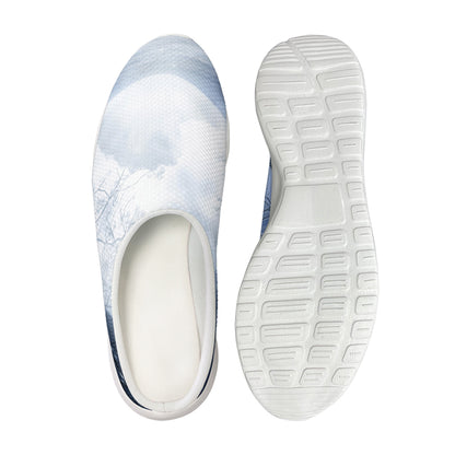 Halloween Moonlight Print Mesh Casual Shoes