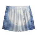 Halloween Moonlight Print Mesh Shorts