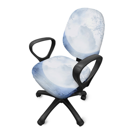 Halloween Moonlight Print Office Chair Cover