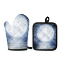 Halloween Moonlight Print Oven Mitt And Pot Holder Set