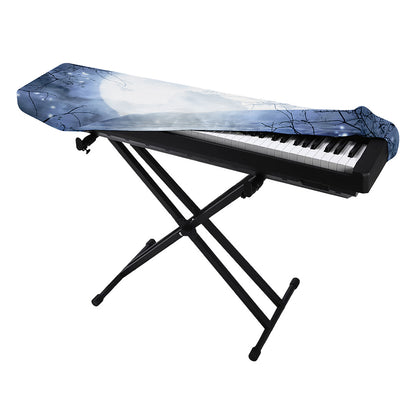 Halloween Moonlight Print Piano Keyboard Cover