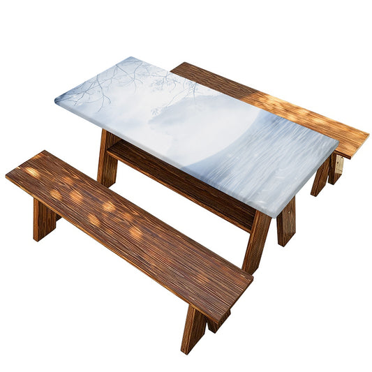 Halloween Moonlight Print Picnic Table Cover
