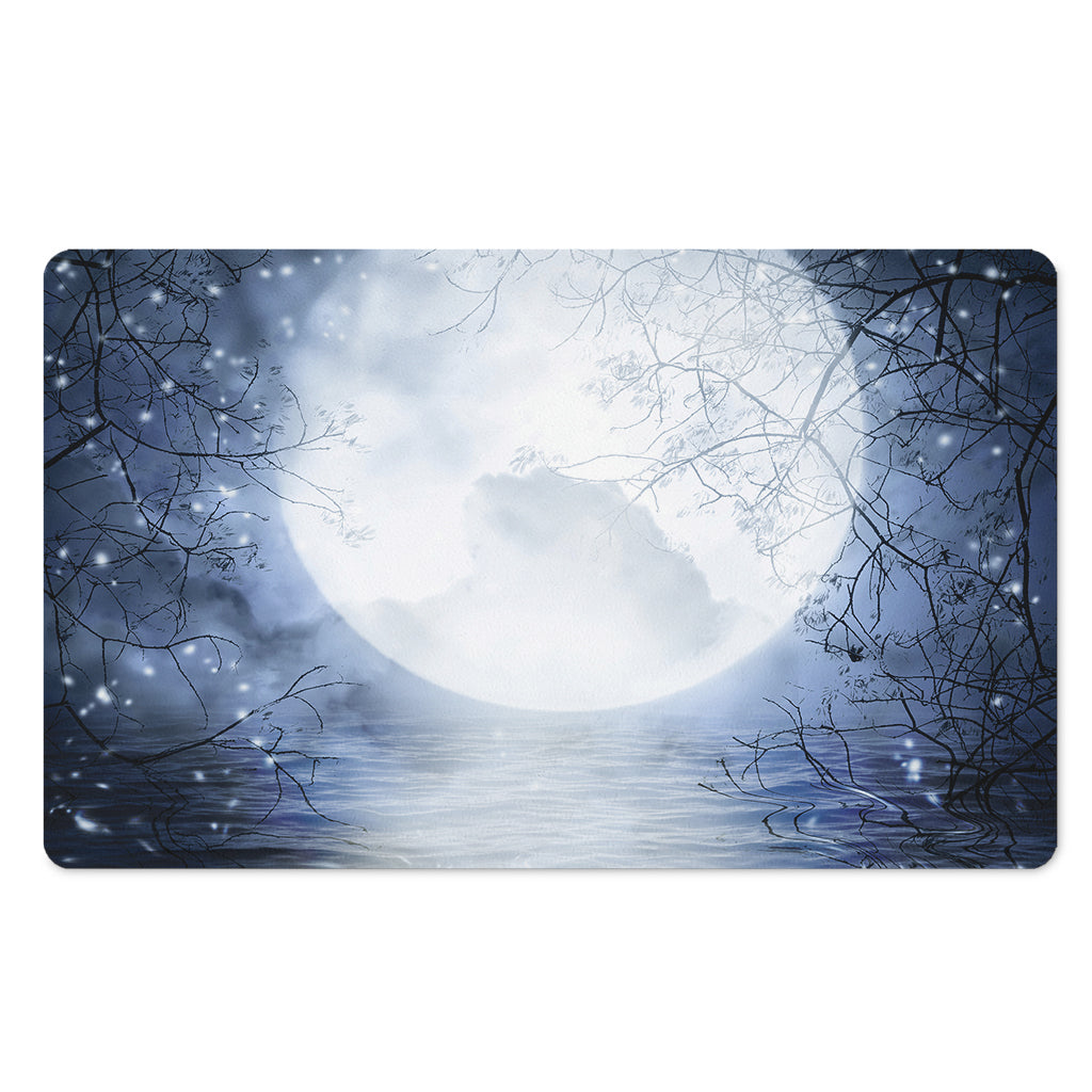 Halloween Moonlight Print Polyester Doormat