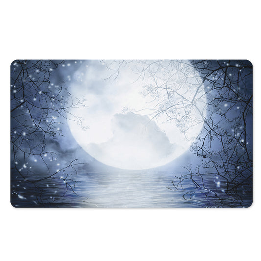 Halloween Moonlight Print Polyester Doormat