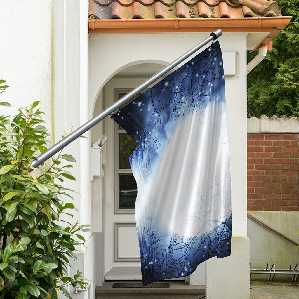 Halloween Moonlight Print Polyester Flag