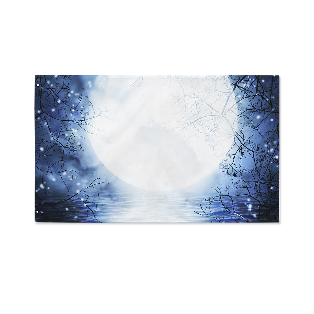Halloween Moonlight Print Polyester Flag