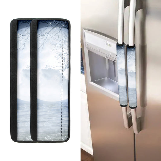 Halloween Moonlight Print Refrigerator Handle Covers