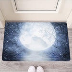 Halloween Moonlight Print Rubber Doormat