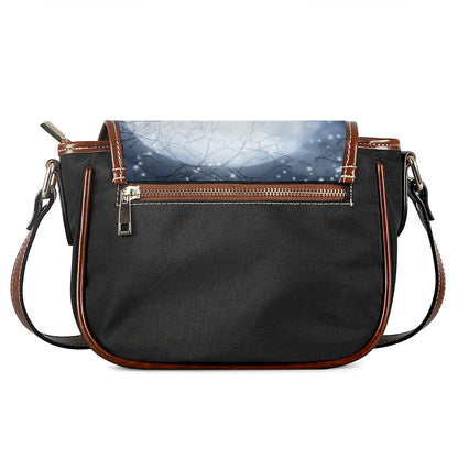 Halloween Moonlight Print Saddle Bag