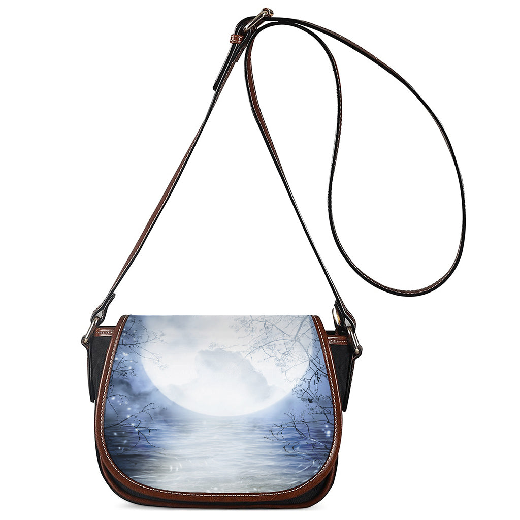 Halloween Moonlight Print Saddle Bag