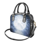 Halloween Moonlight Print Shoulder Handbag