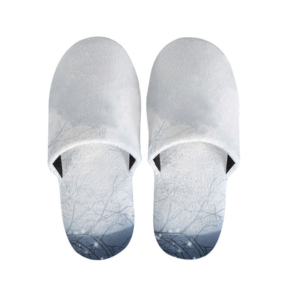 Halloween Moonlight Print Slippers
