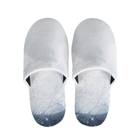 Halloween Moonlight Print Slippers