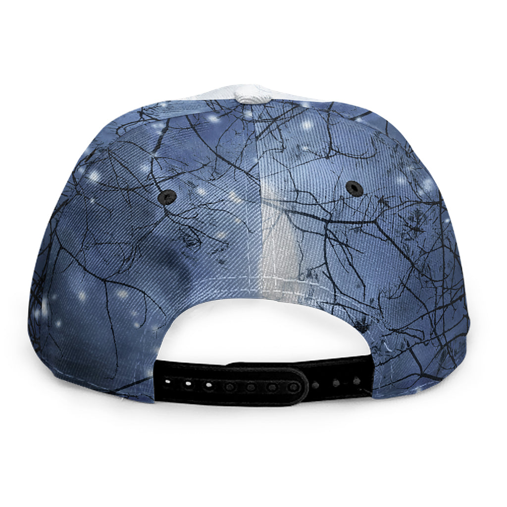 Halloween Moonlight Print Snapback Cap