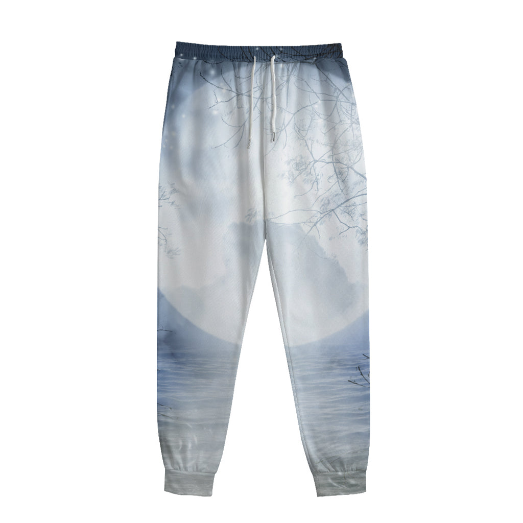 Halloween Moonlight Print Sweatpants
