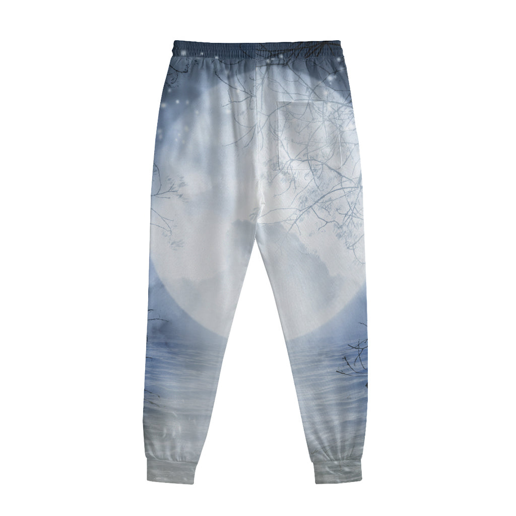 Halloween Moonlight Print Sweatpants
