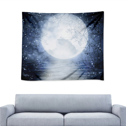 Halloween Moonlight Print Tapestry