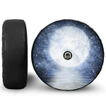 Halloween Moonlight Print Tire Cover With Camera Hole